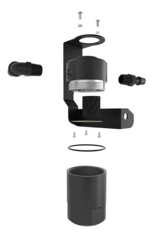 Dodge Challenger Engine Oil Catch Can - K&N Engineering - High Capacity Reservoir - `11-`21